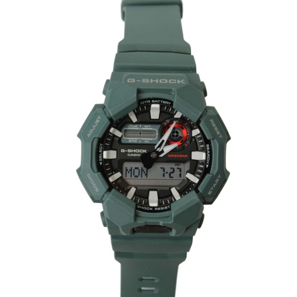 G-Shock Mens Green Resin GA010 Digital Quartz Watch 52mm